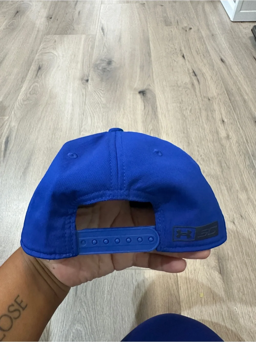 Steph Curry Under Armour Kids Blue Hat with Yellow 'SC' Logo
